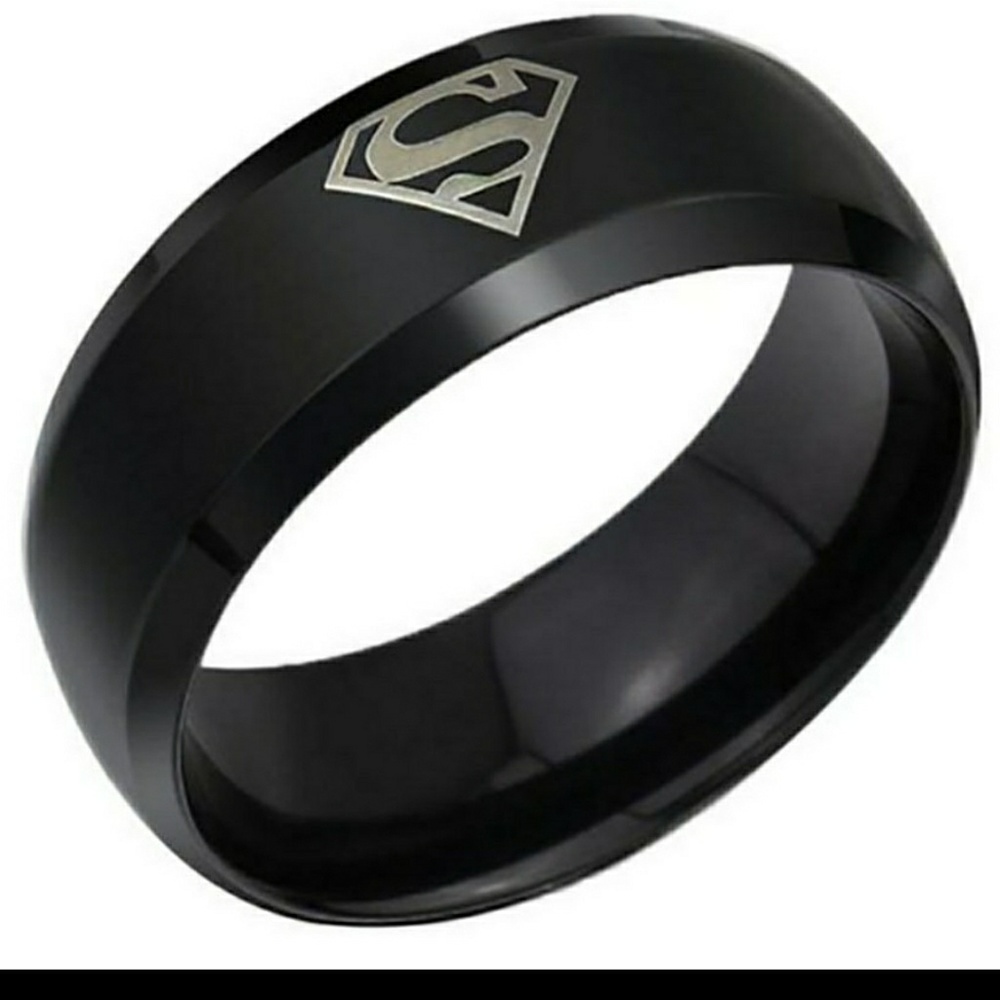 Superman Logo stainless steel ring